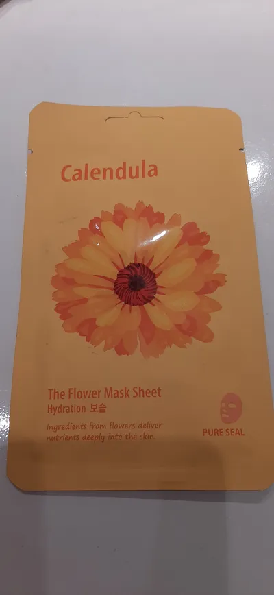 CNF Cosmetics She's Lab The Flower Mask Sheet Hydration Calendula (Maska do twarzy `Nagietek`)
