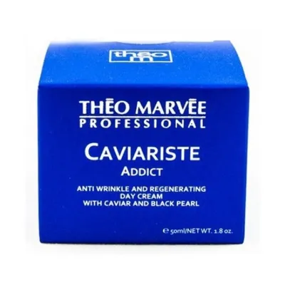 Theo Marvee Professional, Caviariste Addict, Anti-wrinkle and Regenerating Day Cream (Rozświetlający przeciwzmarszczkowy krem z perłą i kawiorem na dzień)