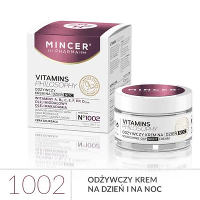 Mincer Pharma Vitamins Philosophy, Odżywczy krem na dzień i na noc SPF 15 No. 1002