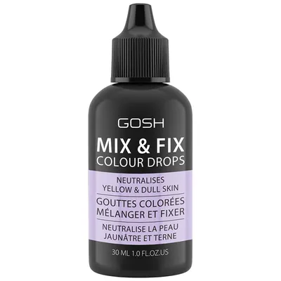 Gosh Mix & Fix, Colour Drops, Neutralises Yellow & Dull Skin (Neutralizator przebarwień i cery szarej)