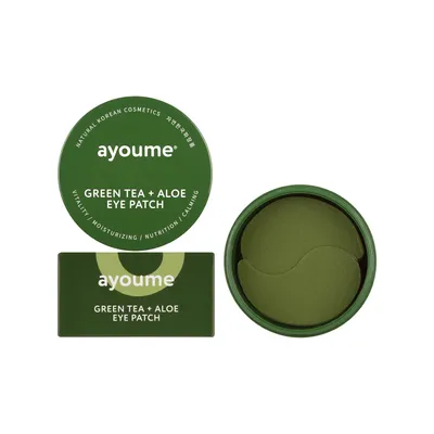 Ayoume Green Taea + Aloe Eye Patch (Hydrożelowe płatki pod oczy)