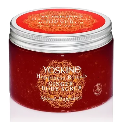 Yoskine Happiness Rituals, Ginger Body Scrub (Peeling cukrowy do ciała Imbir)
