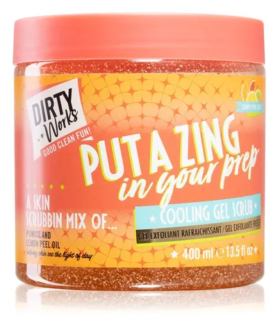 Dirty Works Put a Zing in Your Prep Cooling Gel Scrub (Orzeźwiający peeling do ciała)
