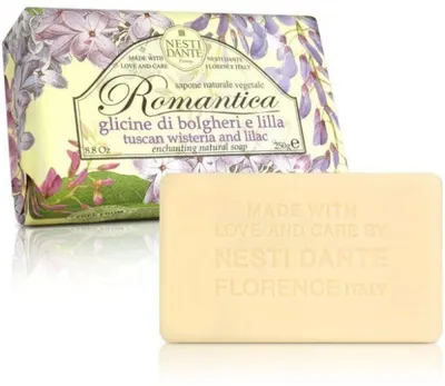 Nesti Dante Romantica, Tuscan Wisteria & Lilac Natural Soap (Naturalne mydło toaletowe `Toskańska wisteria & bez`)