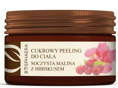 Bosphaera Cukrowy peeling do ciała `Soczysta malina z hibiskusem`