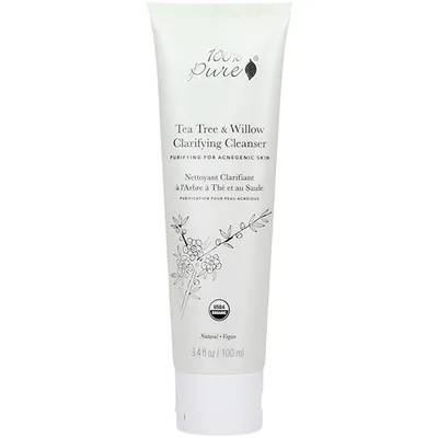 100% Pure Tea Tree & Willow Clarifying Cleanser (Antybakteryjny żel do mycia)