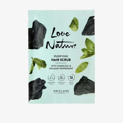 Oriflame Love Nature Purifying Hair Scrub (Oczyszczający scrub do skóry głowy z węglem i organiczną miętą)