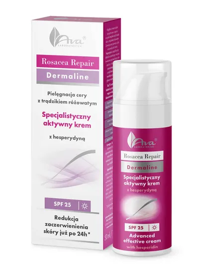 Rosacea, Repair Dermaline, Specjalistyczny aktywny krem z hesperydyną SPF 25