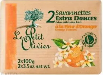 Le Petit Olivier Savon Extra Doux a la Fleur de Orangeur (Mydło w kostce `Kwiat pomarańczy`)