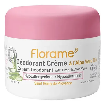 Florame Deodorant Creme a l'Aloe Vera Bio (Hipoalergeniczny dezodorant w kremie z aloesem Bio)