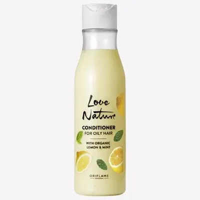 Oriflame Love Nature, Conditioner For Oily Hair with Organic Lemon & Mint (Odżywka z organiczną cytryną i miętą)