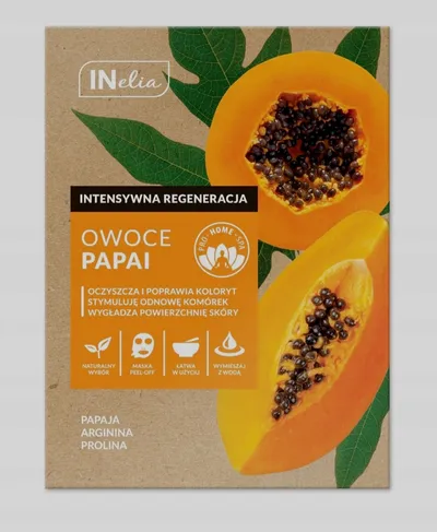 INelia Maseczka do twarzy `Intensywna regeneracja - owoce papai`