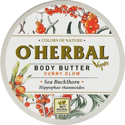O'Herbal Body Butter, Sunny Glow Sea Buckthorn (Masło do ciała `Rokitnik`)