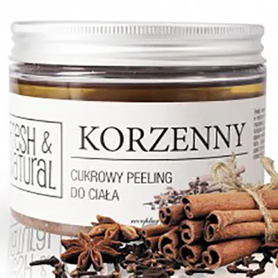 Fresh&Natural Cukrowy peeling do ciała `Korzenny`