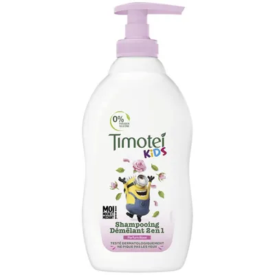 Timotei Kids, 2en1 Shampooing Demelant Rose (Szampon do włosów dla dzieci o zapachu róży)