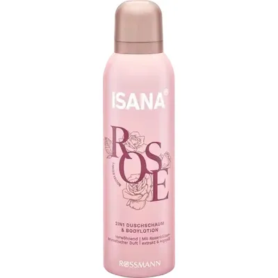 Isana Spa Serie Rose, 2 in 1 Shower Foam & Body Lotion (Pianka pod prysznic ii balsam do ciała 2w1)