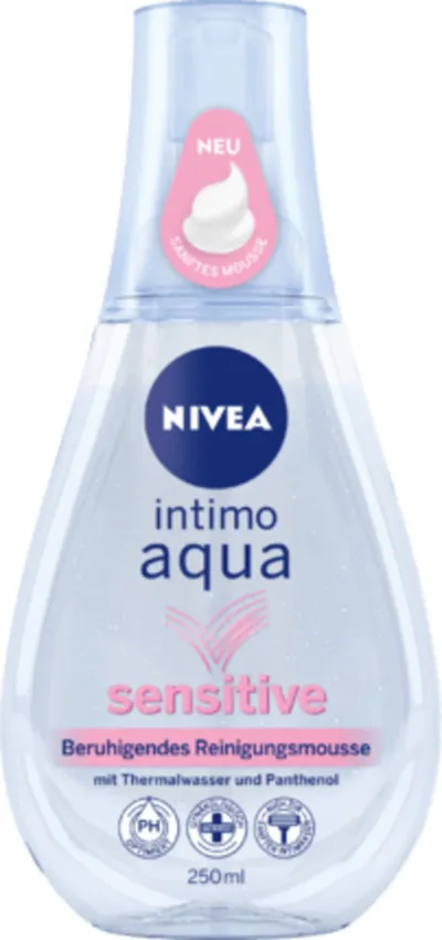 Nivea Intimo Aqua, Intimwaschlotion  Sensitive (Mus do higieny intymnej z wyciągiem z rumianku)