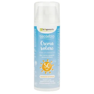 La Saponaria osolebio, Crema Solare Alta Protezione SPF 50 (Krem przeciwsłoneczny SPF 50 dla dzieci i wrażliwej skóry)