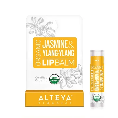 Alteya Organics Organic Lip Balm Jasmine & Ylang-Ylang (Balsam do ust `Jaśmin i ylang-ylang`)