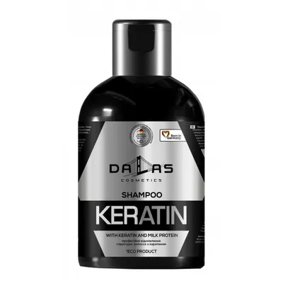 Dalas Cosmetics Keratin Shampoo (Szampon do włosów suchych, osłabionych, zniszczonych i farbowanych)