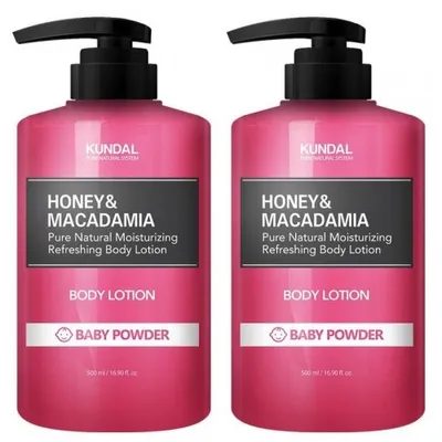 Kundal Honey & Macadamia Body Lotion Baby Powder (Balsam do ciała o zapachu pudru dla dzieci)