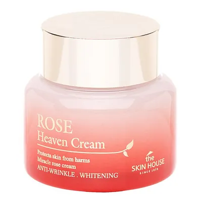 The Skin House Rose Heaven, Cream Miracle Rose Cream Anti-Wrinkle & Whitening (Różany krem do twarzy, szyi i dekoltu)