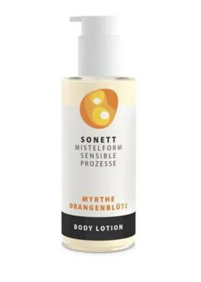 Sonett Mistelform Sensible Prozesse, Myrthe Orangenblute Body Lotion (Emulsja do ciała `Mirt i kwiat pomarańczy`)