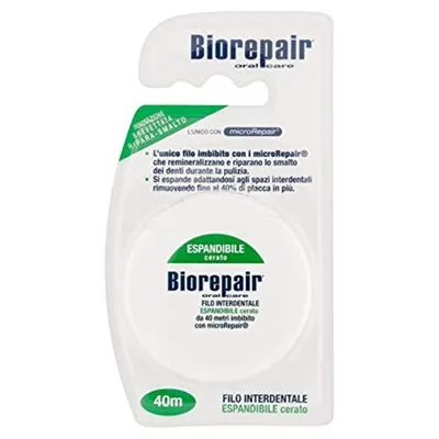 BioRepair Espandibile Floss (Remineralizująca woskowana nić dentystyczna)