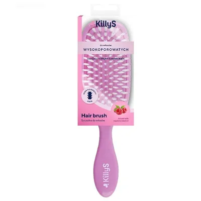 KillyS Hair Brush for High Porosity Hair Infused with Raspberry Seed Oil (Szczotka do włosów wysokoporowatych wzbogacona olejem z pestek malin)