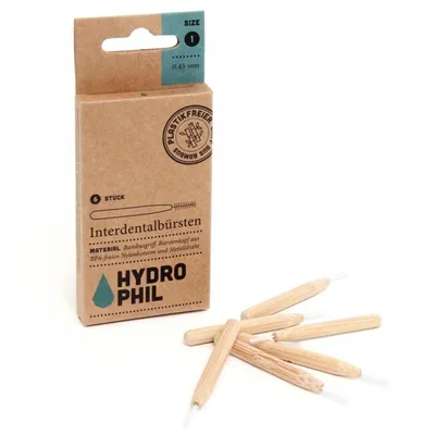 Hydrophil Interdentalbursten (Szczoteczki do czyszczenia przestrzeni międzyzębowych rozmiar 1: 0,45 mm)