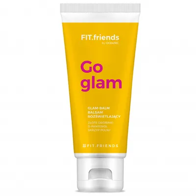 FIT.Friends by Oceanic Go Glam Glam-balm, Rozświetlający balsam z drobinkami złota
