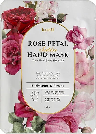 Petitfee Rose Petal Satin Hand Mask (Ujędrniająca maska do dłoni)