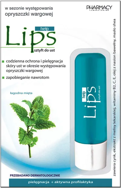 Pharmacy Laboratories Help Lips, Sztyft do ust na opryszczkę
