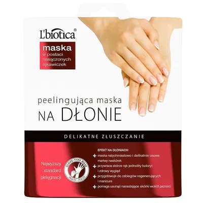 L'biotica Maska na dłonie peelingująca