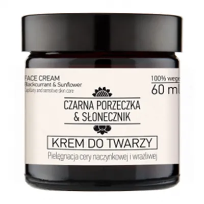 Czarna Porzeczka & Słonecznik Krem do twarzy do  cery naczynkowej i wrażliwej