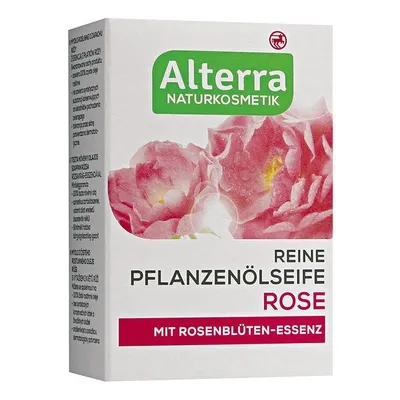 Alterra Reine Pflanzenölseife Rose (Mydło z olejami roślinnymi z pielęgnującą esencją z kwiatów róży)