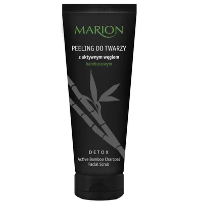 Marion Detox, Active Bamboo Charcoal Facial Scrub (Peeling do twarzy z aktywnym węglem bambusowym)