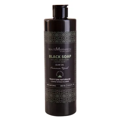 Beaute Marrakech Black Soap Original Moroccan Savon Noir Olive Oil (Naturalne czarne mydło - żel pod prysznic)
