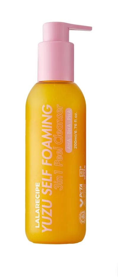 Lalarecipe Yuzu, Self Foaming 3in1 Cleanser (Oczyszczająca Pianka do Twarzy z Ekstraktem z Yuzu)