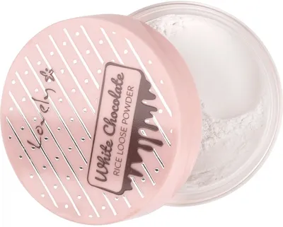 Lovely White Chocolate, Rice Loose Powder (Utrwalający puder sypki ryżowy)
