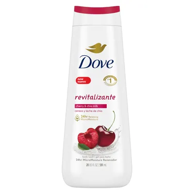 Dove Rejuvenating Rituak, Schower Gel Cherry & Chia Milk (Kremowy żel pod prysznic `Czereśnie i Mleko Chia`)