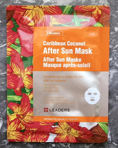Leaders 7 Wonders, Caribbean Coconut After Sun Mask (Maska w płachcie po opalaniu)