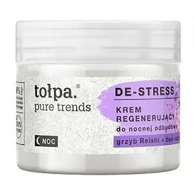 Tołpa Pure Trends, De-stress, Krem regenerujący do nocnej odbudowy