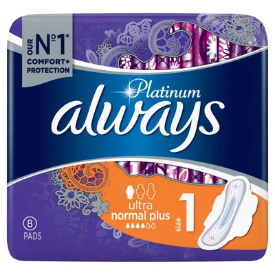 Always Platinum Ultra Normal Plus, Podpaski higieniczne rozmiar 1