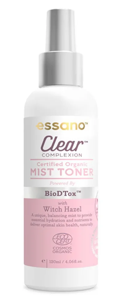 Essano Clear Complexion, Certified Organic Mist Toner (Mgiełka do twarzy)