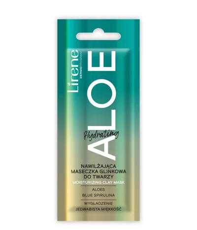 Lirene Dermoprogram Nawilżająca maseczka glinkowa do twarzy `Hydrating Aloe`