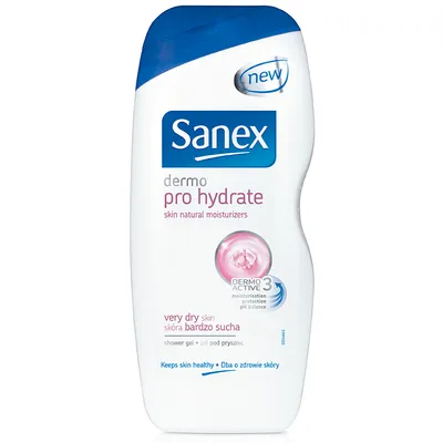 Sanex Dermo Pro Hydrate, Zeer Droge Huid (Żel do ciała i płyn do kąpieli)