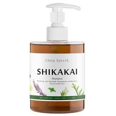 Alma Secret Shikakai Shampoo Hair Loss, Oily Hair Dandruff and Dermatitis (Szampon do włosów wypadających, skłonnych do przetłuszczania się i chorób skórnych głowy)