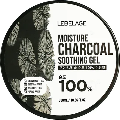 Lebelage Moisture Charcoal Soothing Gel (Nawilżający żel z węglem drzewnym)