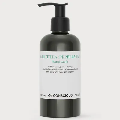 H&M Conscious, White Tea/Peppermint Hand Wash (Mydło w płynie do rąk  `Biała herbata/mięta`)